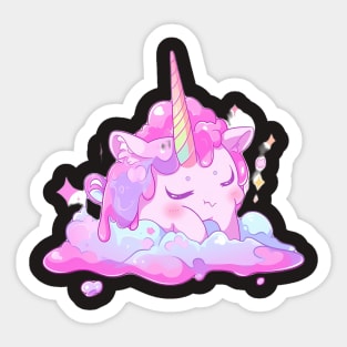 Sleeping Unicorn Sticker